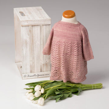Foliage Baby Dress - Knitting Pattern - Biscotte Yarns
