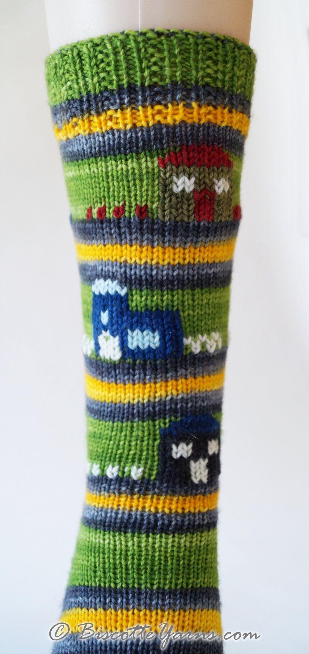 Free socks pattern - Saint-Élie-de-Caxton - Biscotte Yarns