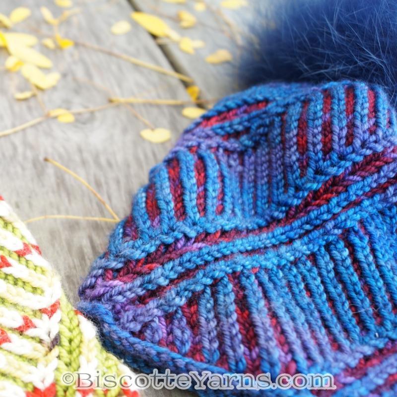 Hat Knitting Pattern | Spiral Brioche Hat - Biscotte Yarns