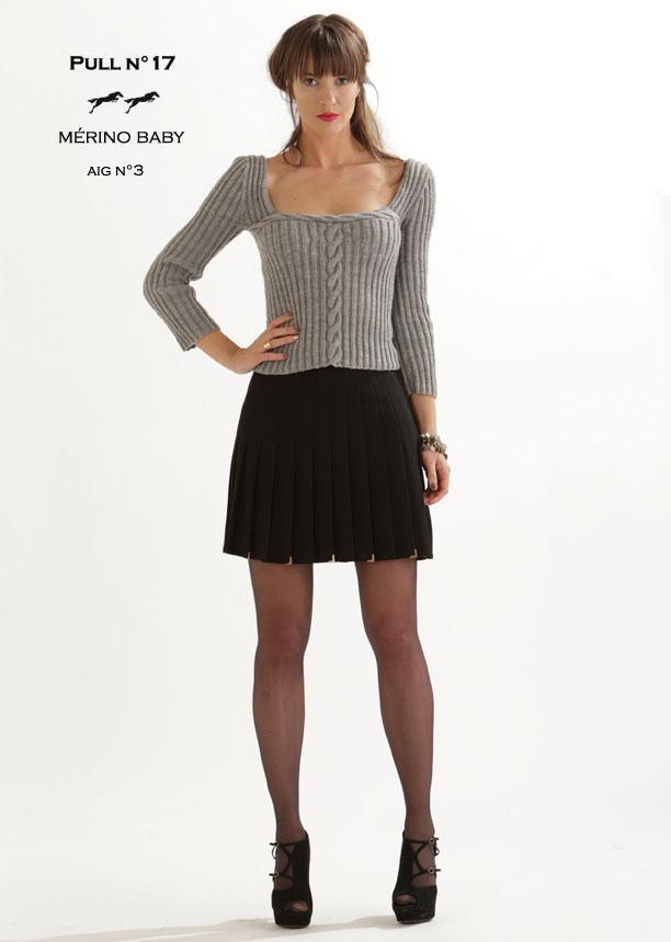 Free Cheval Blanc pattern - Women's sweater cat.19-17 - Biscotte Yarns