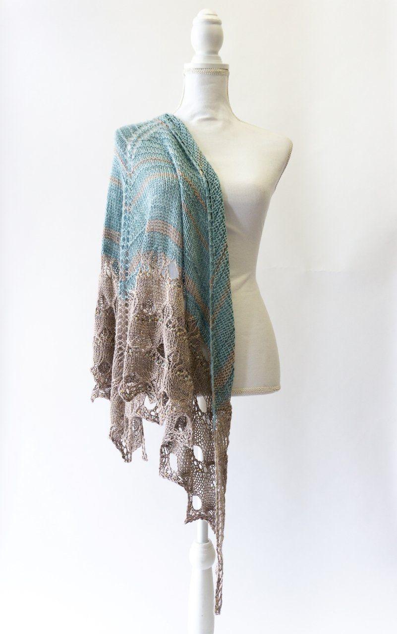 Paon d'Or Shawl | Knitting Pattern | 2020 Edition - Biscotte Yarns