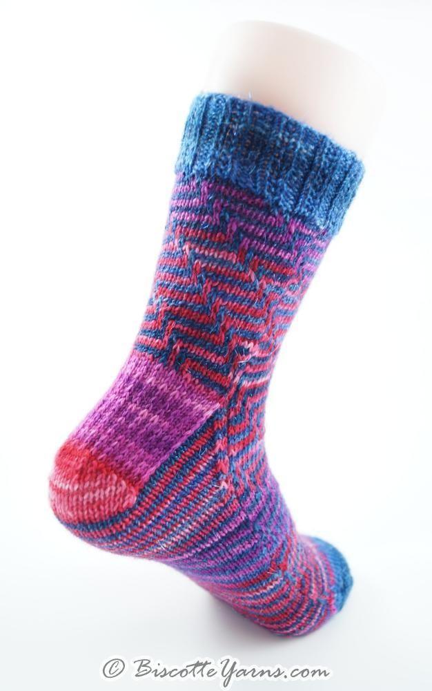 The Illusionist | Free Sock Pattern - Biscotte Yarns