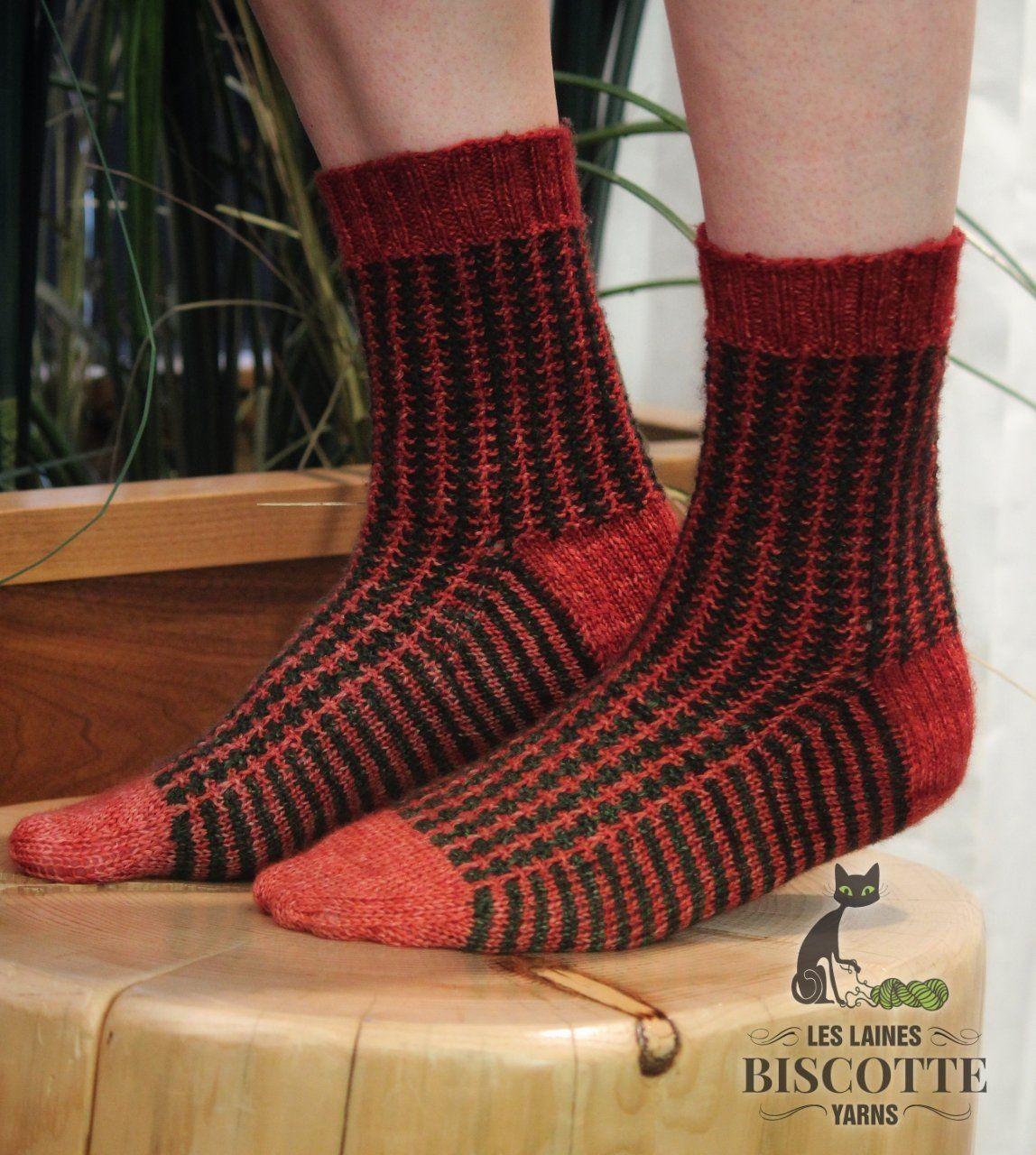 Longueuil Free sock pattern - Biscotte Yarns