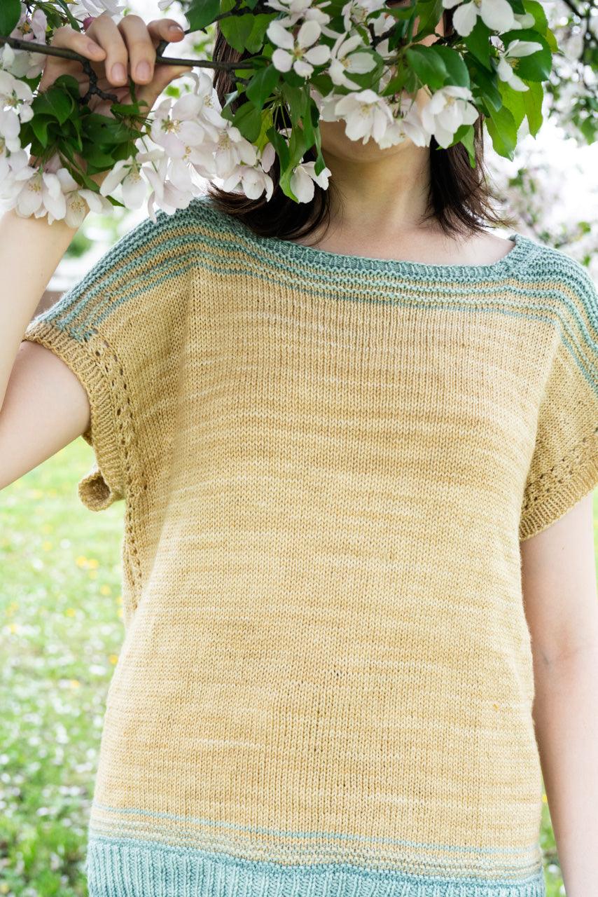 Quebec Cool Tee | Knitting Pattern - Biscotte Yarns