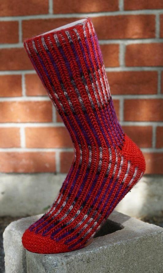 Free Brioche Socks Pattern - Biscotte Yarns