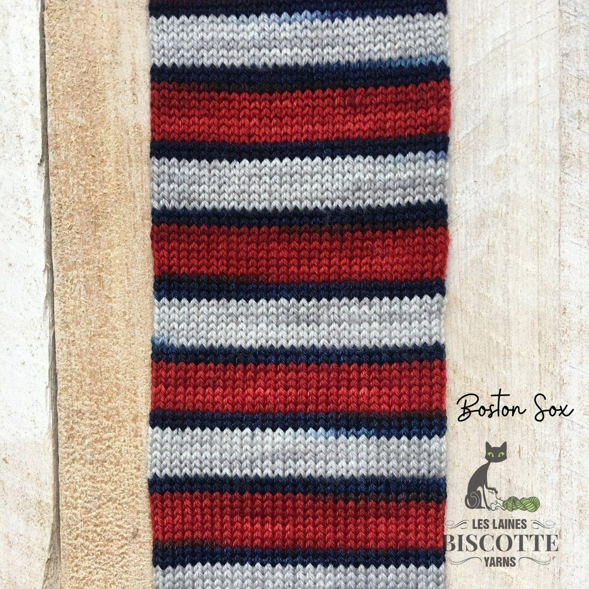 BIS-SOCK BOSTON SOX - Biscotte Yarns