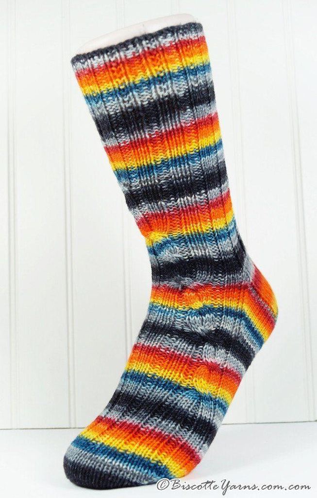 Watchtower Sock Pattern - Biscotte yarns
