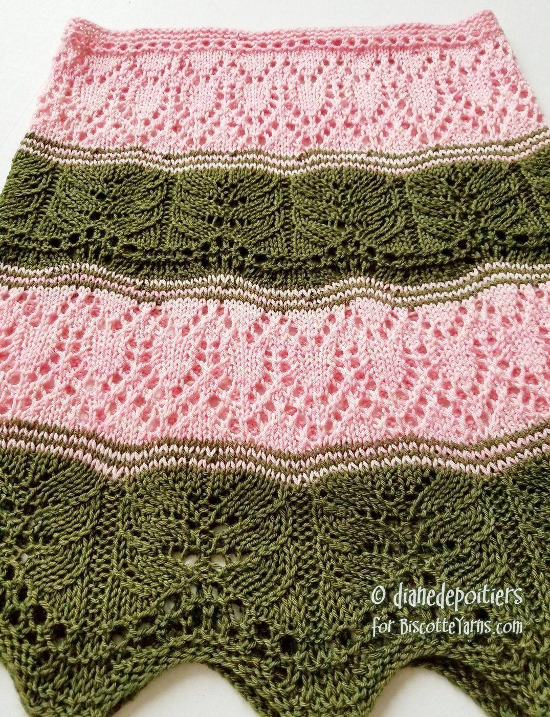 Knitting pattern Eugenia's Garden cowl - Biscotte Yarns