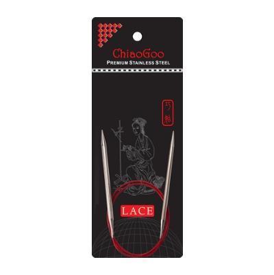 ChiaoGoo Red Lace Circular Knitting Needles 60" (150cm) - Biscotte Yarns