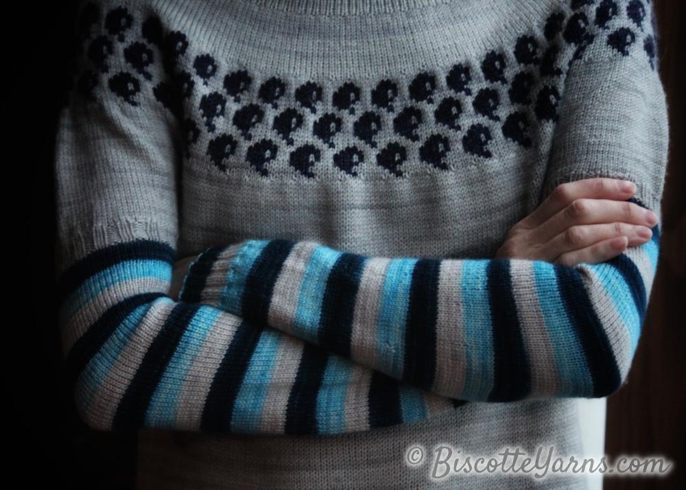 Water Logged sweater - Free Pattern - Biscotte Yarns