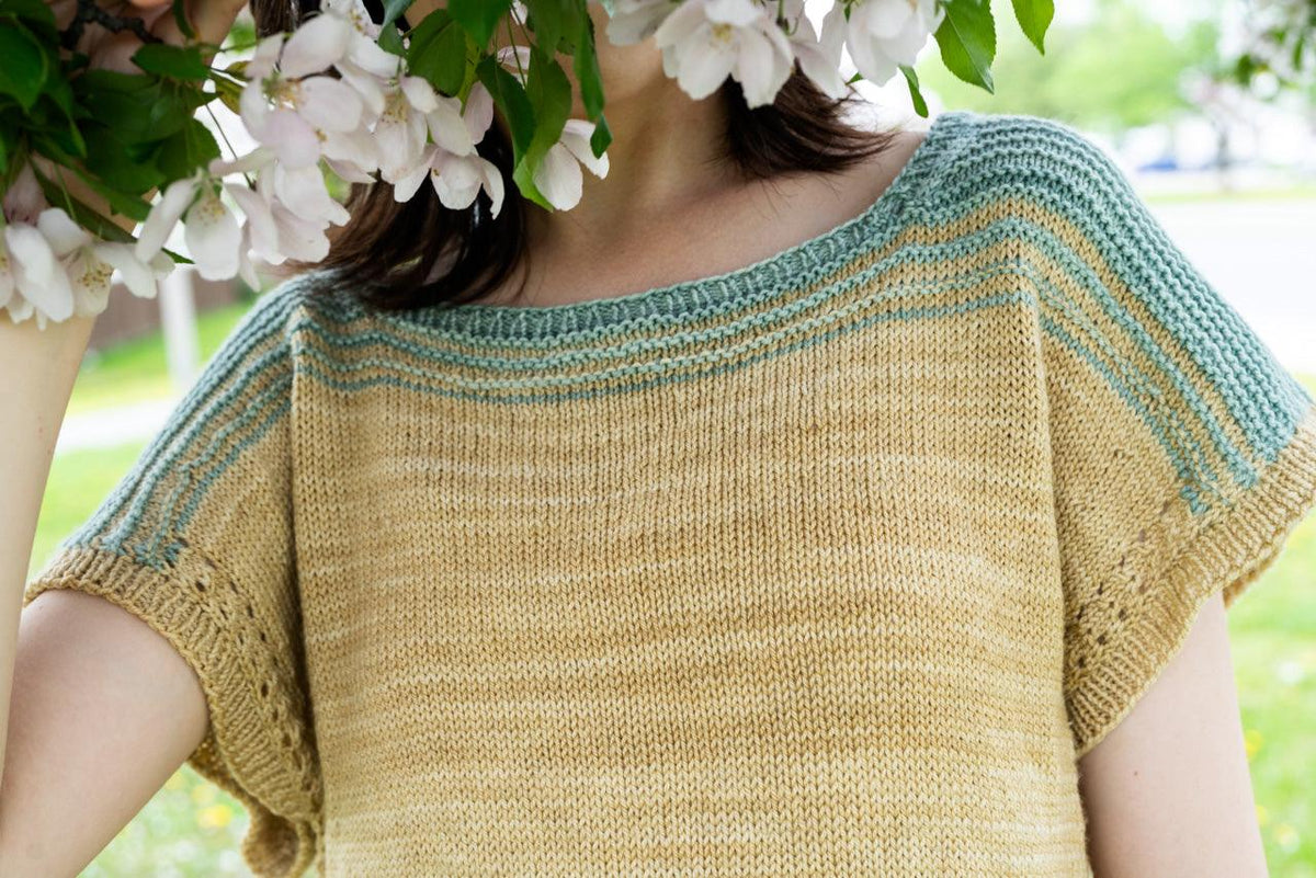 Quebec Cool Tee | Knitting Pattern - Biscotte Yarns