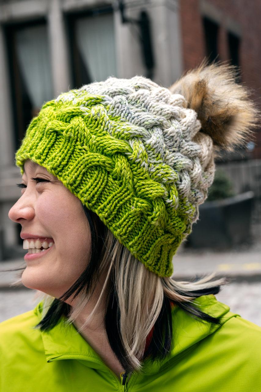 Brin de Folie Matching Hat & Scarf | Knitting Patterns - Biscotte Yarns