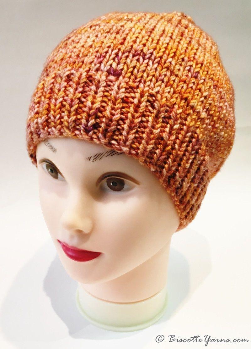 Camille's hat pattern with DK Pure yarn - Biscotte yarns