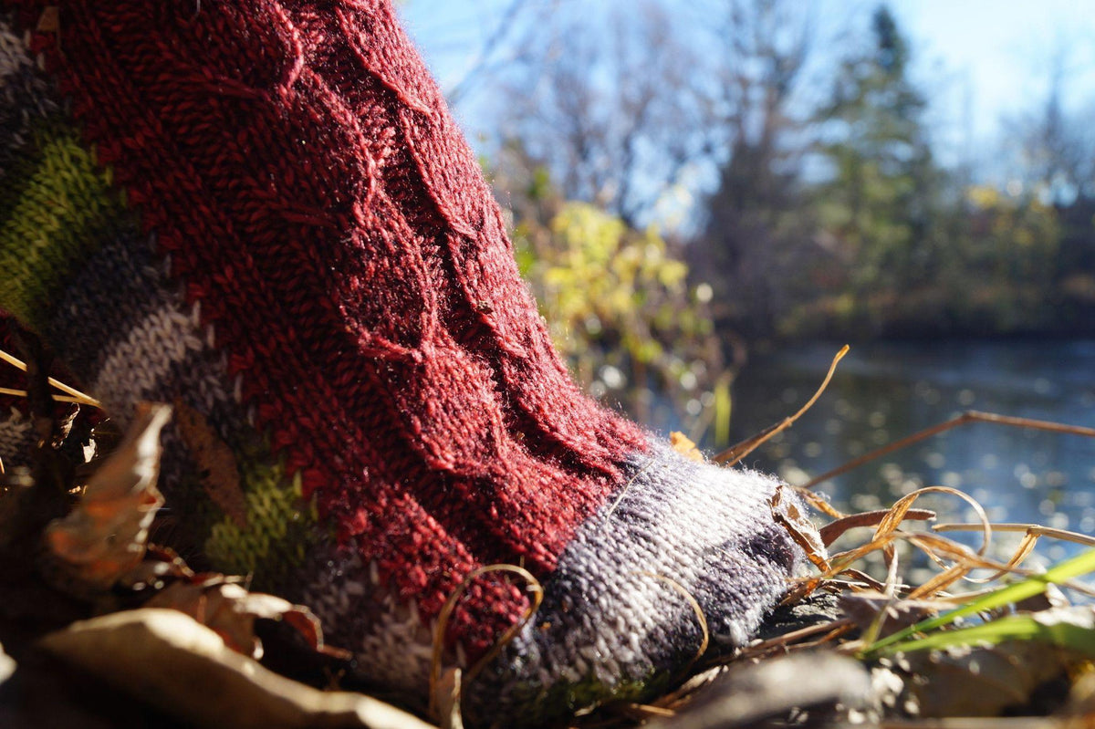 Vipere's tongue sock pattern - Biscotte yarns