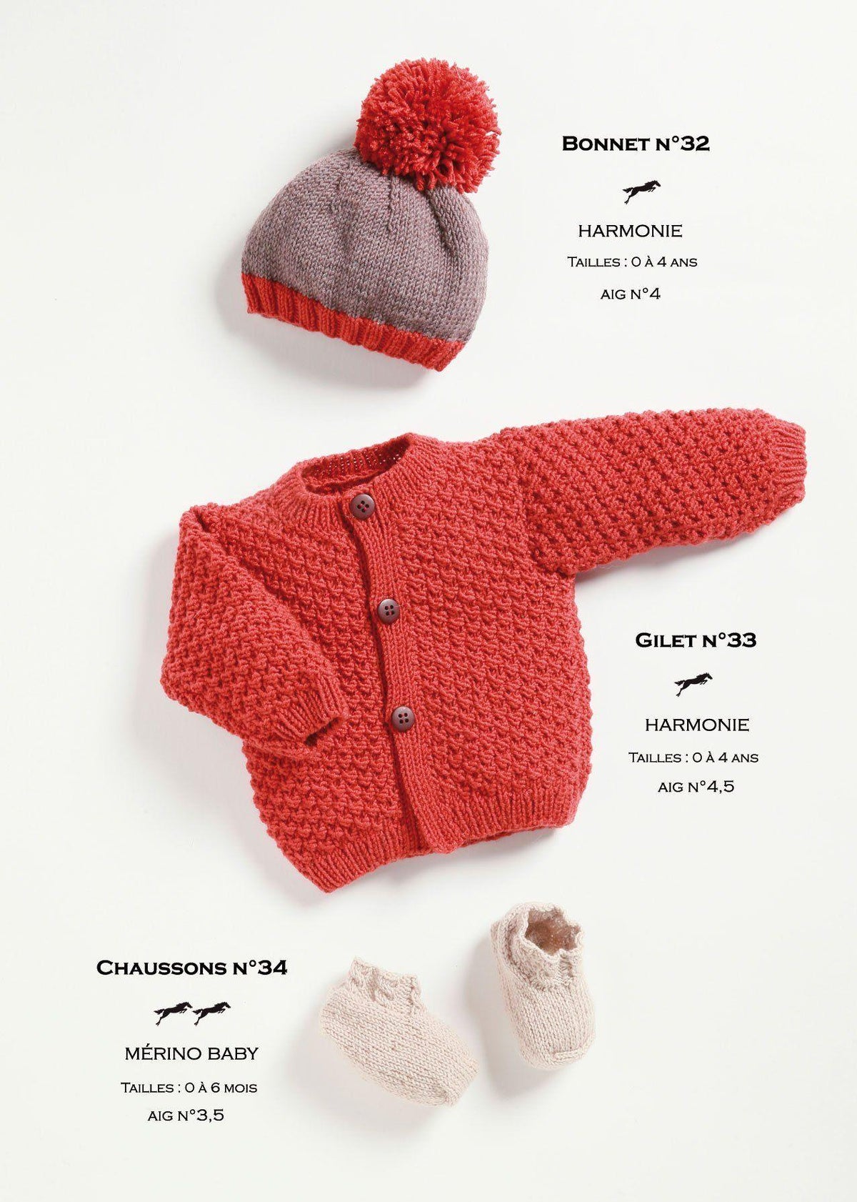 Free Cheval Blanc pattern - Child's vest cat.21-33 - Biscotte Yarns