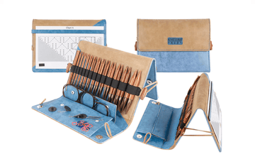 Knitter's Pride - "Ginger" Interchangeable Deluxe Set - Ecofriendly Wooden Needle Kit - Biscotte Yarns