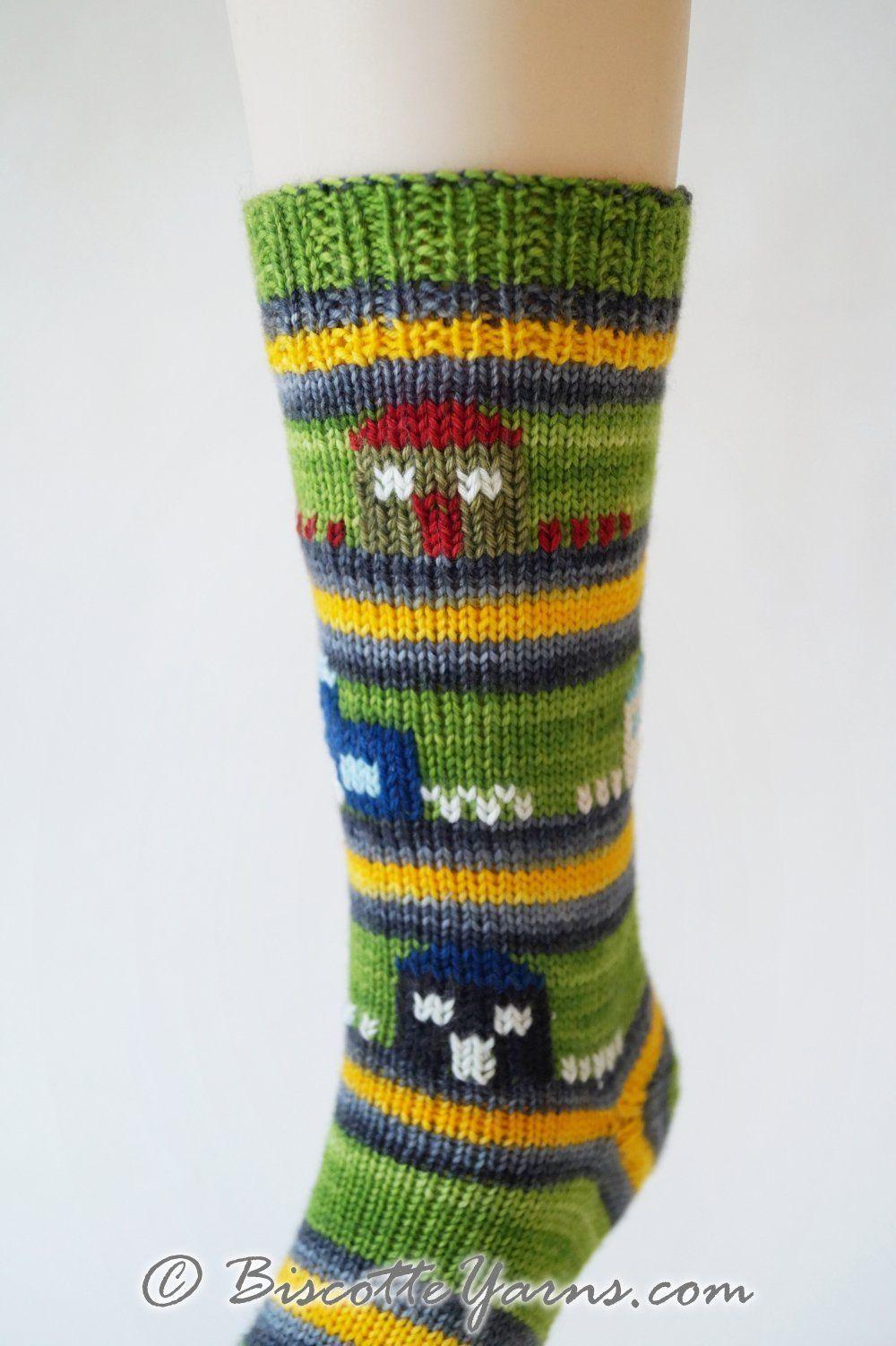 Free socks pattern - Saint-Élie-de-Caxton - Biscotte Yarns