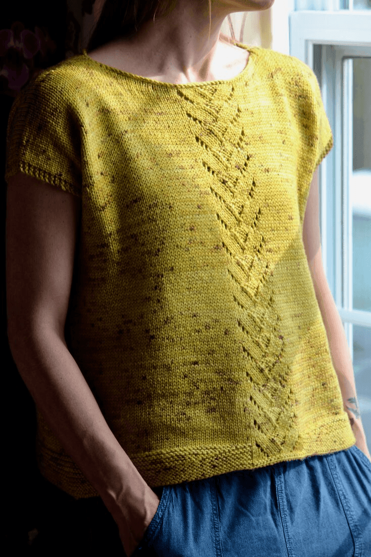 Andrea's Tee | Free Knitting Pattern - Biscotte Yarns