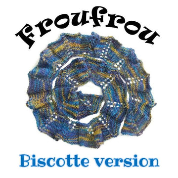 Ruffle scarf pattern Froufrou - Biscotte yarns