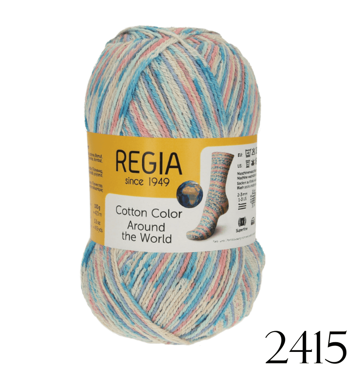 Regia Cotton ♥ Around The World color - Biscotte Yarns