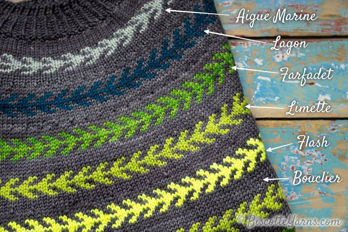 Seascape | Andrea Yetman Free Pattern - Biscotte Yarns