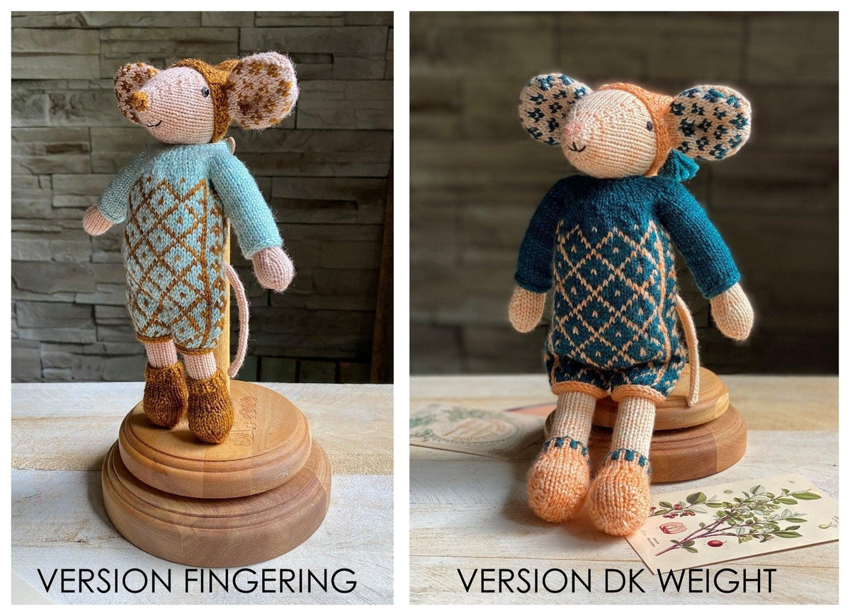 Selbie Mouse Knitting Kit - Biscotte Yarns