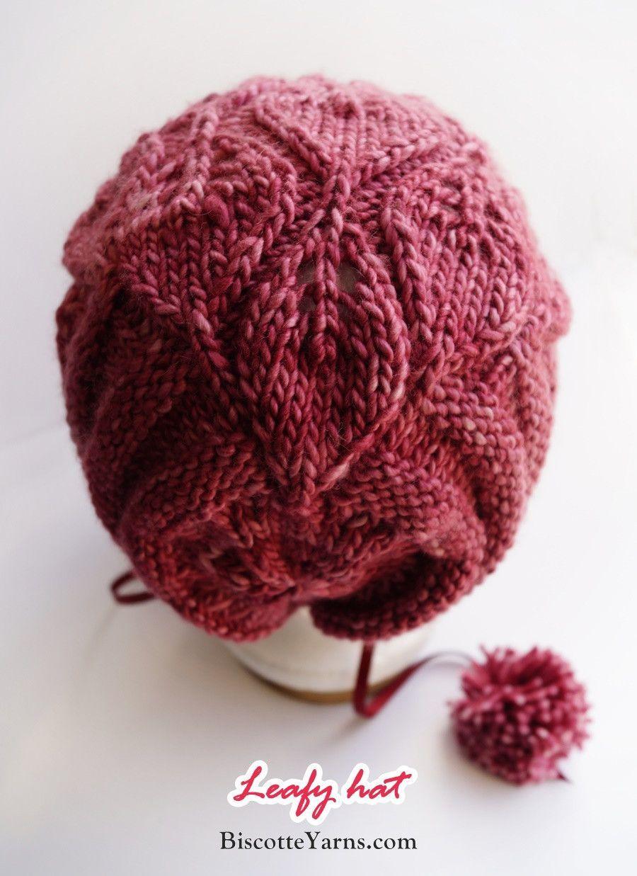 Leafy Hat free pattern - Biscotte yarns