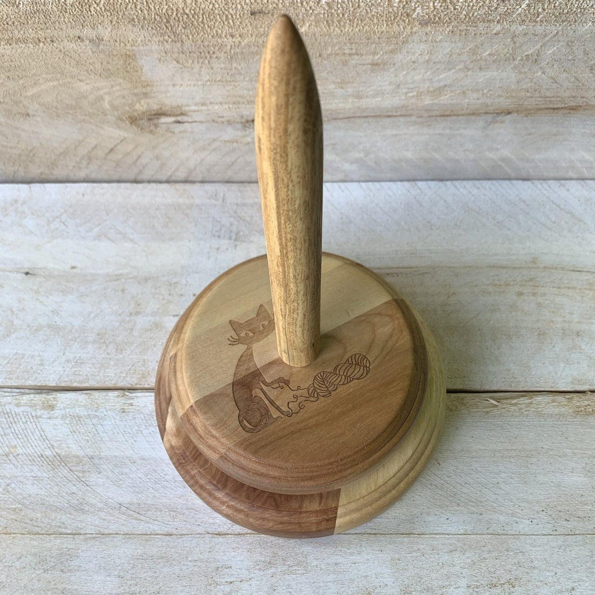 Biscotte's wooden yarn butler - Handmade Exclusively for Biscotte Yarns - Biscotte Yarns