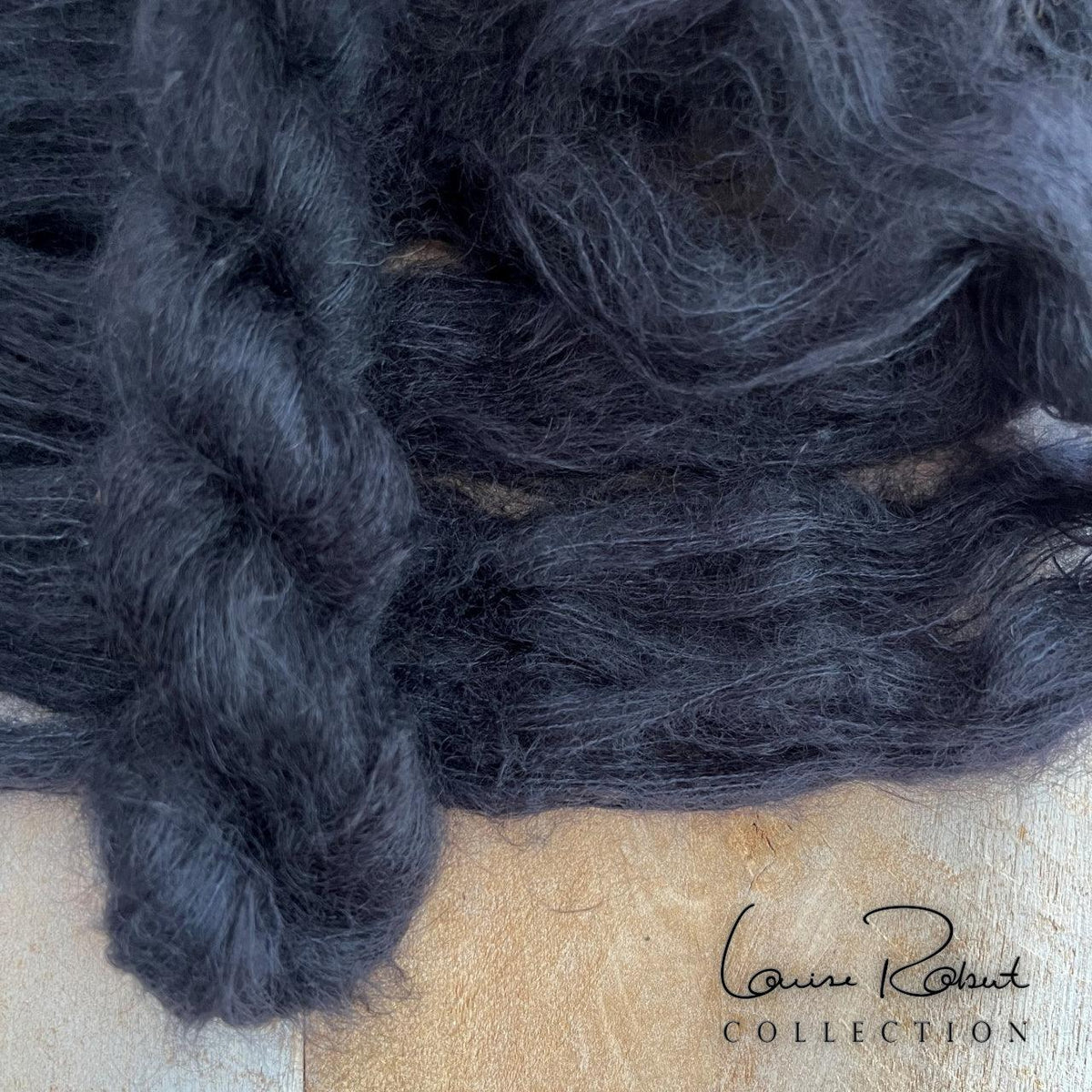 KID SILK MOUTON NOIR - Biscotte Yarns