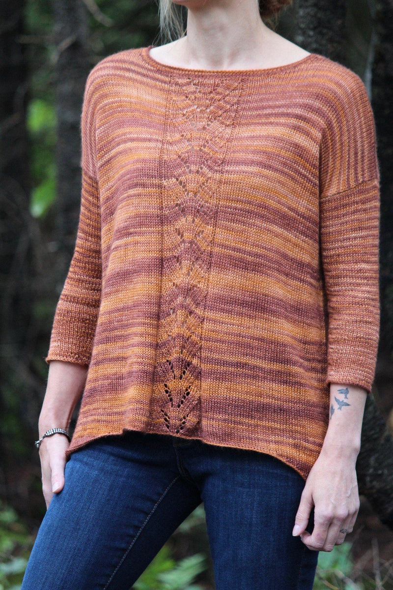 Autumn Breeze free sweater pattern - Biscotte Yarns