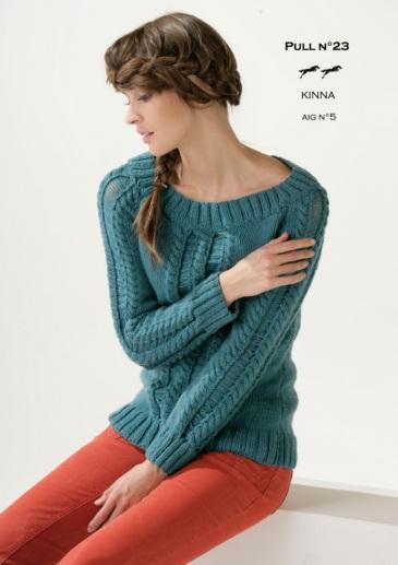 Free Cheval Blanc pattern - Women's sweater cat.15-23 - Biscotte Yarns