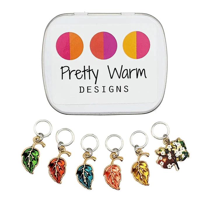 Stitch Markers for KNITTING - Pretty Warm Designs - Biscotte Yarns