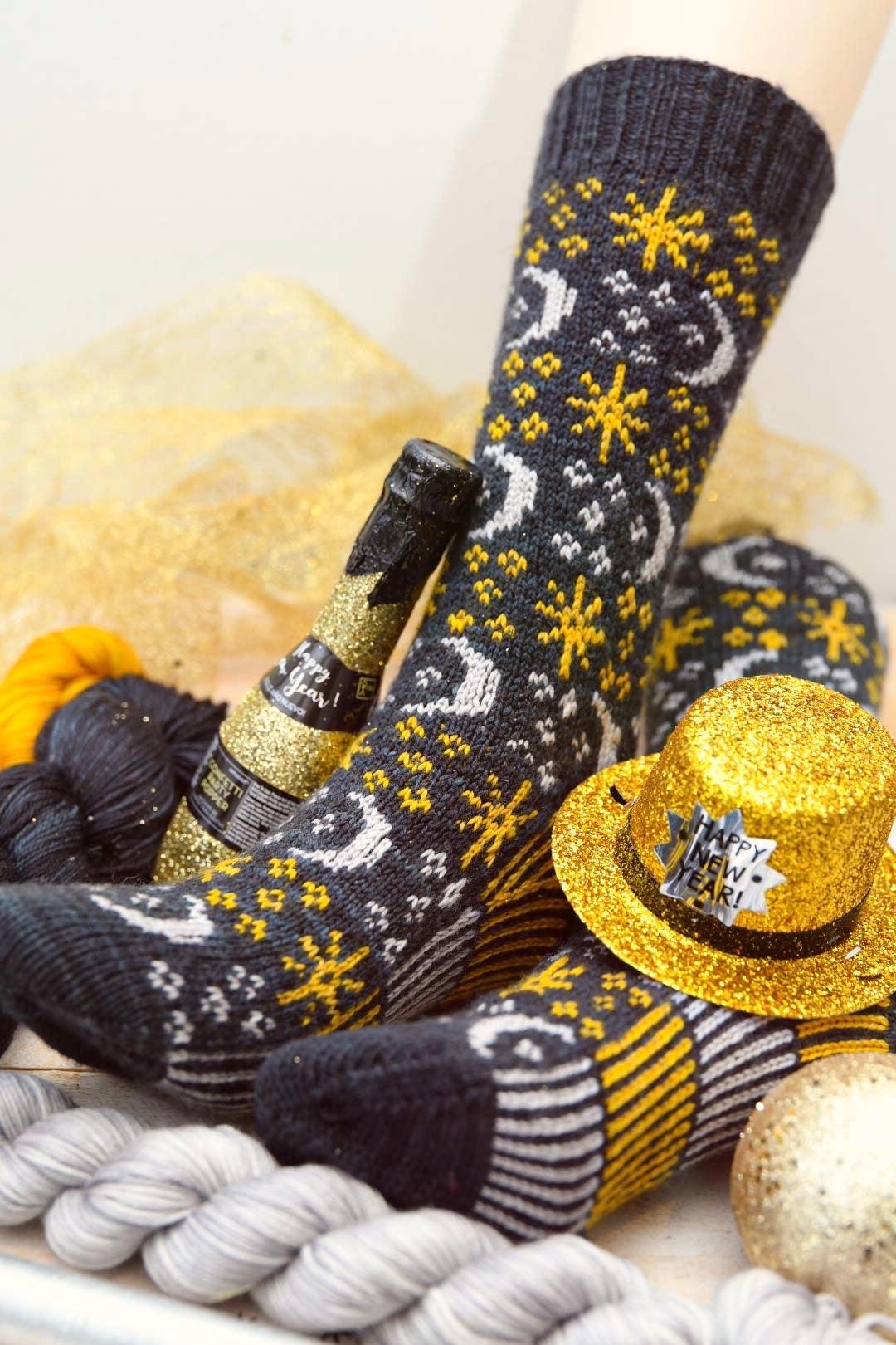 Knitting kit | Auld Lang Syne socks - Biscotte Yarns