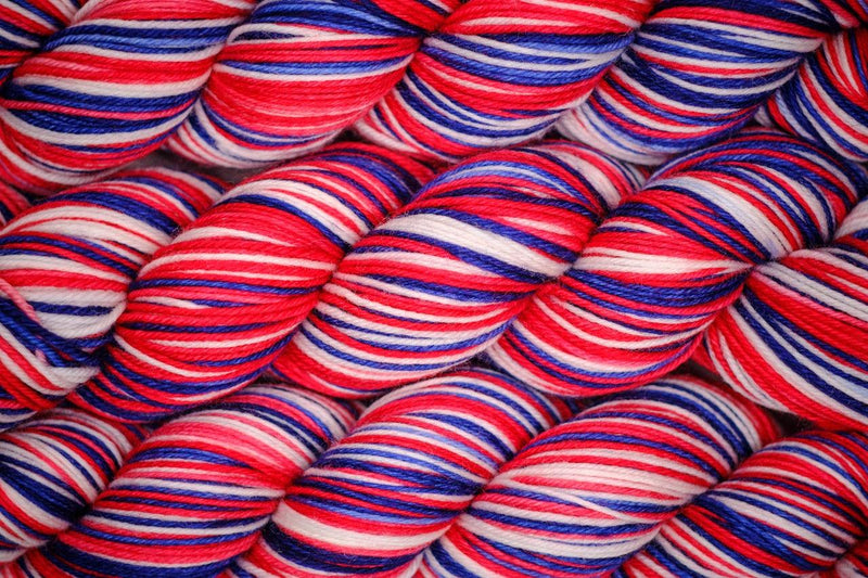 Hand-dyed Sock Yarn - BIS-SOCK GO HABS GO