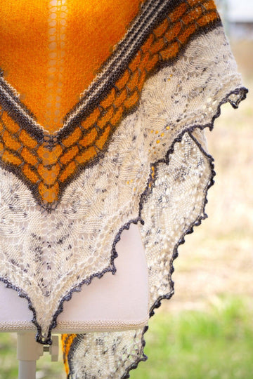 Bain de Soleil Shawl | Knitting Pattern - Biscotte Yarns