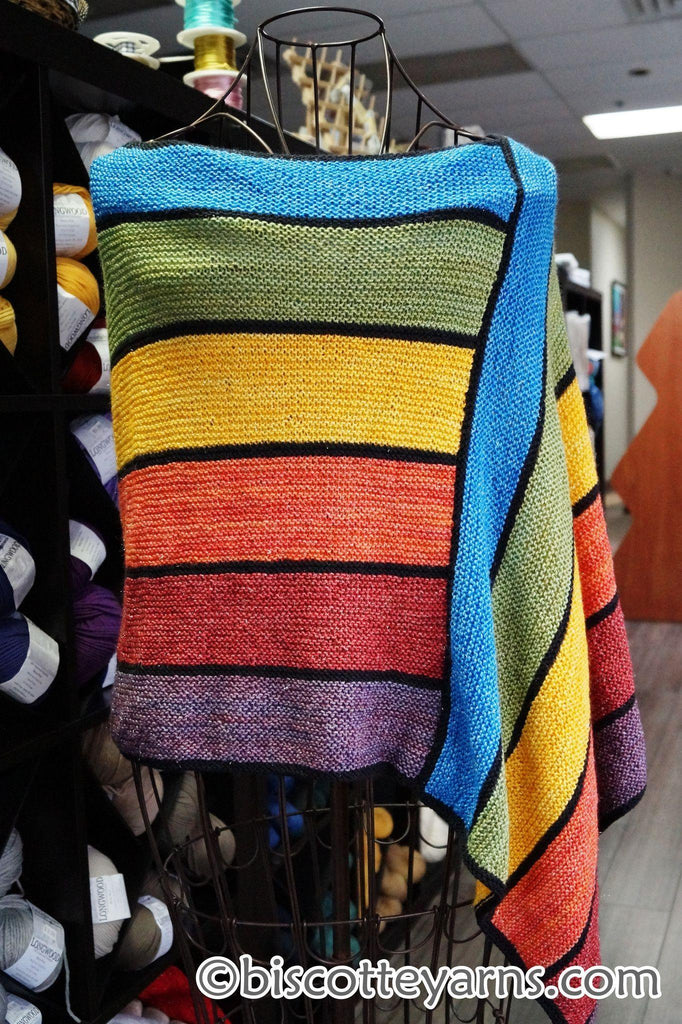 Watercolor Wrap pattern - Biscotte yarns