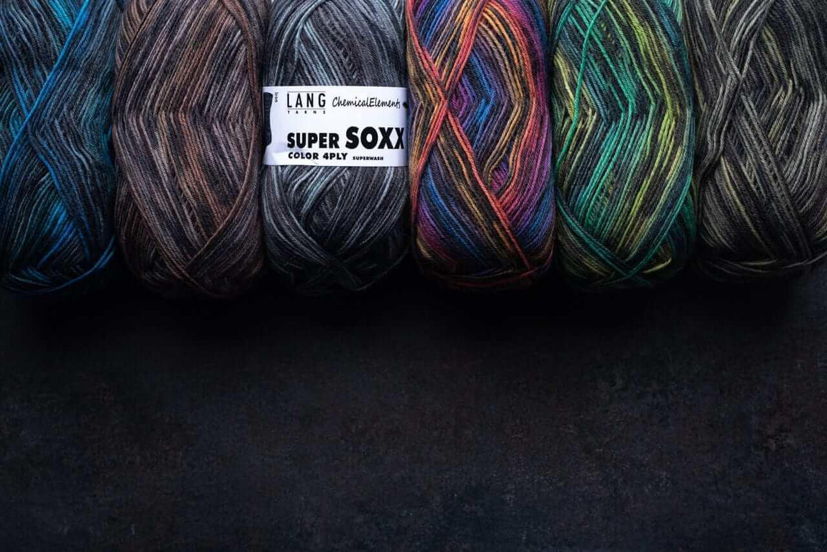 Lang Yarns Super Soxx / Twin Soxx - Color: SUPER SOXX 164, SUPER SOXX 169, SUPER SOXX 170, SUPER SOXX 172, SUPER SOXX 189, SUPER SOXX 209, SUPER SOXX 219, SUPER SOXX 222, SUPER SOXX 228, TWIN SOXX 214, TWIN SOXX 215, TWIN SOXX 217, TWIN SOXX 218, TWIN SOXX 238, TWIN SOXX 239, TWIN SOXX 240, TWIN SOXX 243, TWIN SOXX 315, TWIN SOXX 317, TWIN SOXX 318, TWIN SOXX 320, SUPER SOXX COLOR 309, SUPER SOXX COLOR 323, SUPER SOXX COLOR 321, SUPER SOXX COLOR 334, SUPER SOXX COLOR 337, SUPER SOXX COLOR 338, SUPER SOXX 34