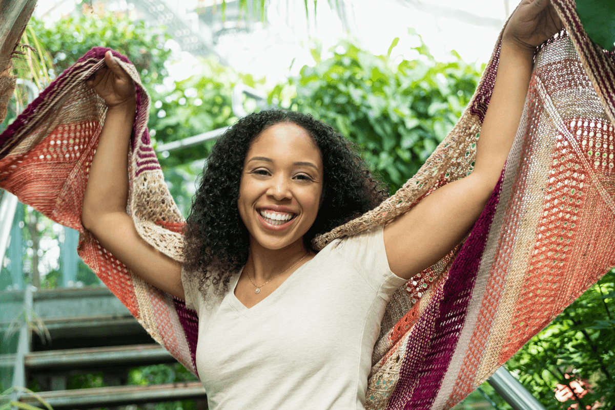 Les Ailes d'un ange shawl - KNITTING PATTERN - Biscotte Yarns