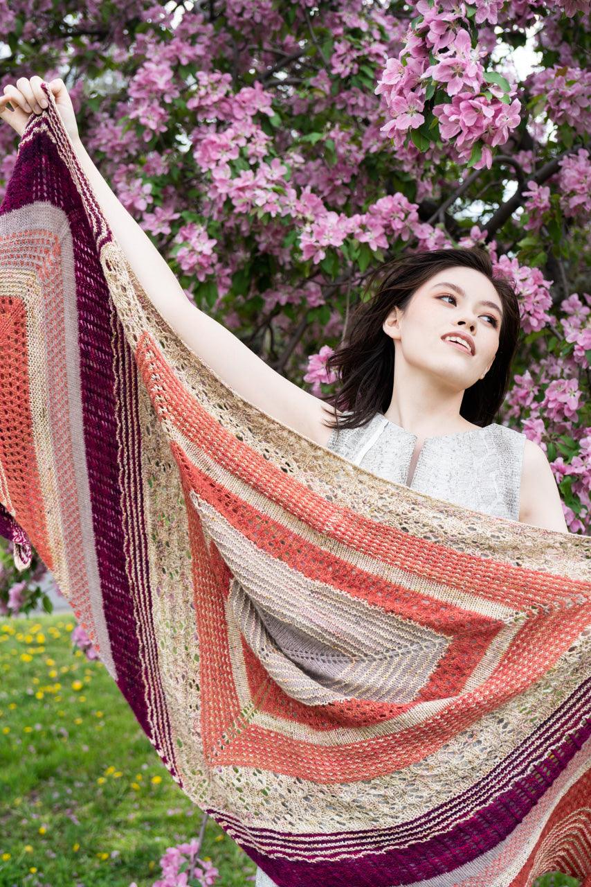 Les Ailes d'un ange shawl - KNITTING PATTERN - Biscotte Yarns