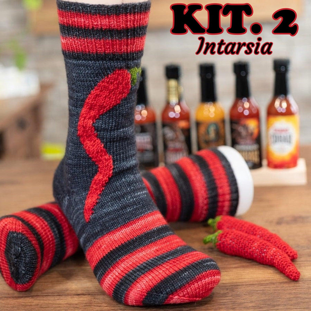 KNITTING KIT COBAR WITH HOT SAUCES