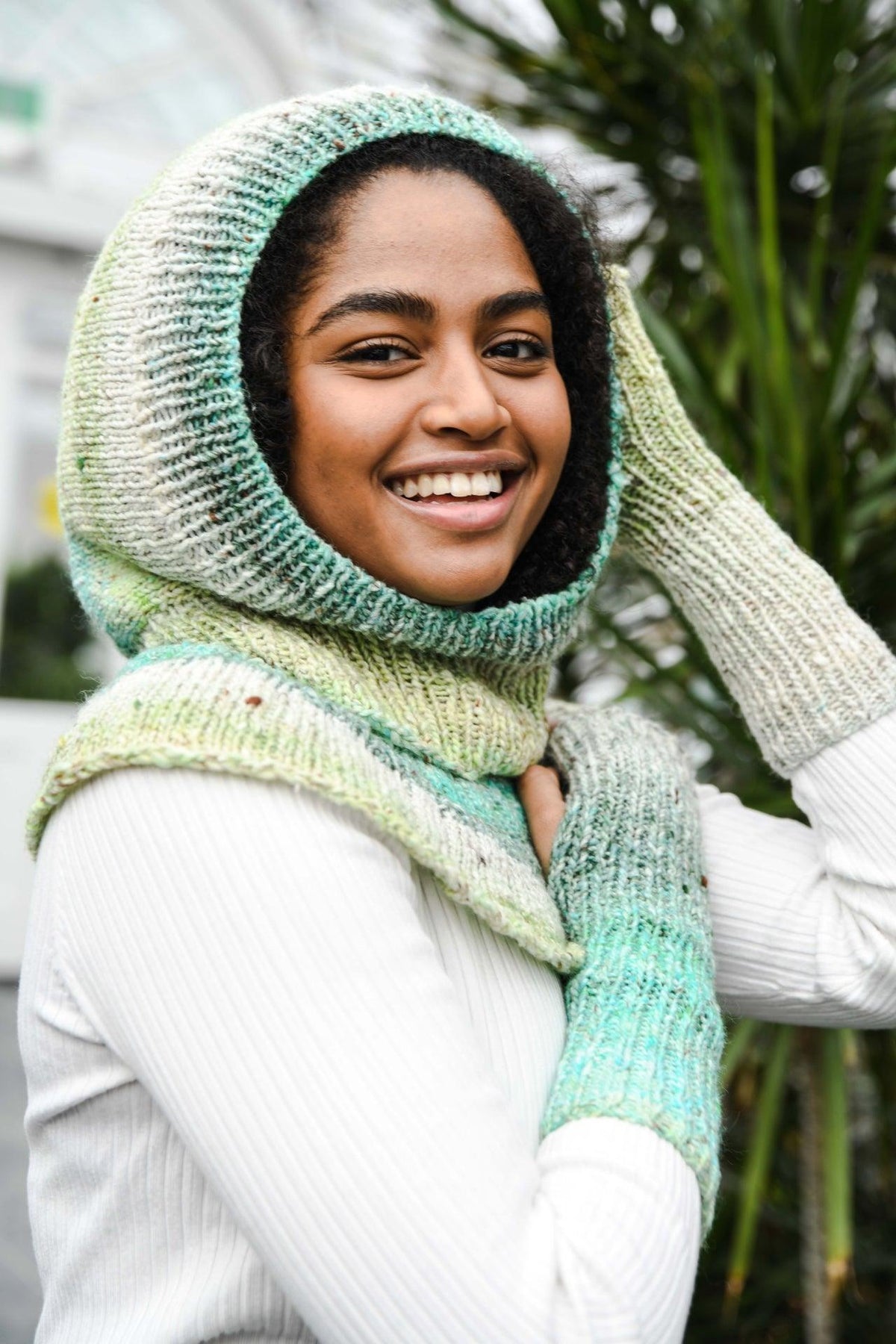 Indeycise pattern knit with Noro Akari