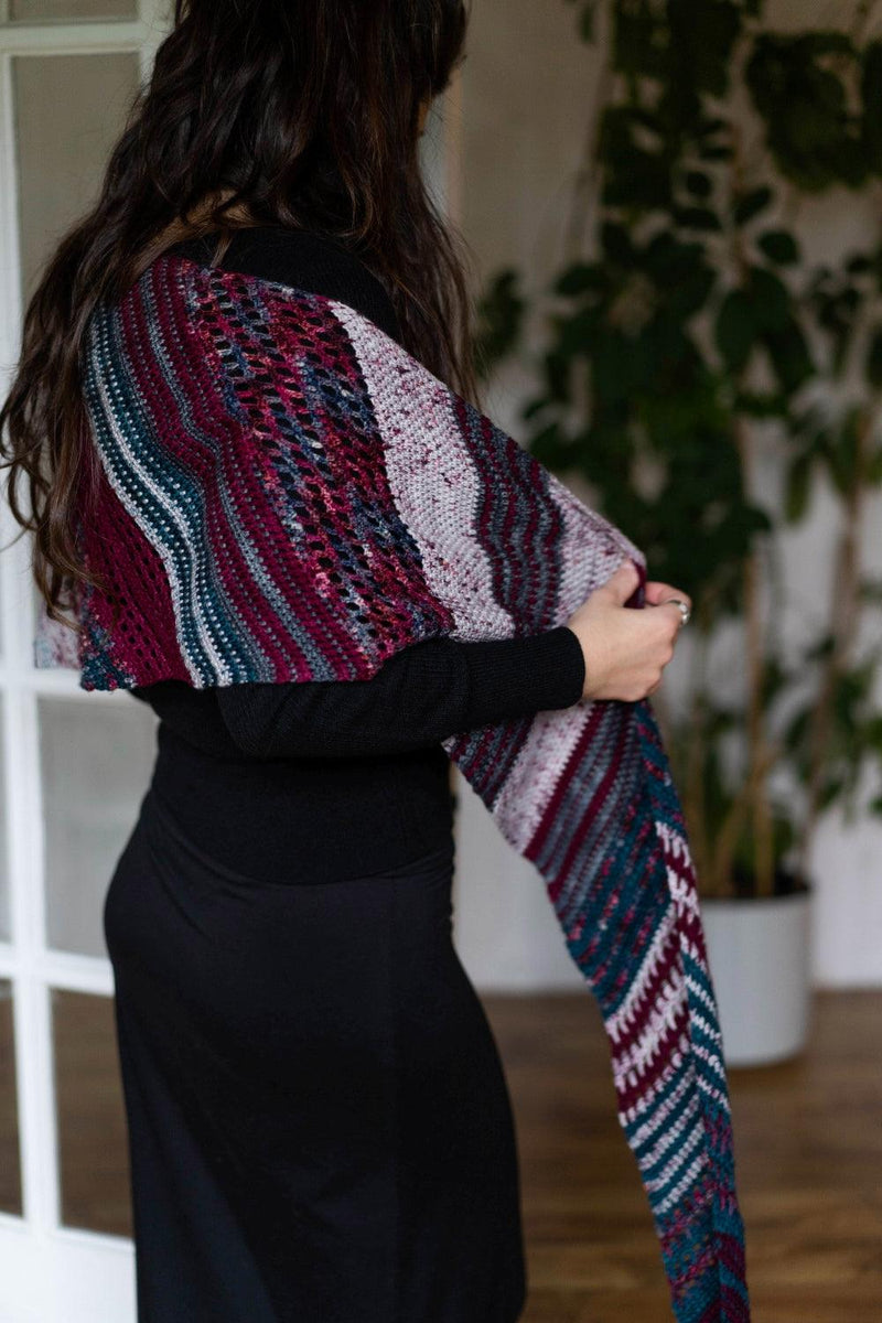 The Unpredictable Shawl | CROCHET Pattern - Biscotte Yarns