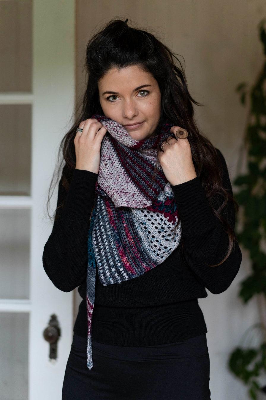 The Unpredictable Shawl | CROCHET Pattern - Biscotte Yarns