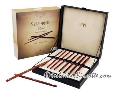 Crochet Hook set Symfonie Rose - Knitter's Pride||Knitter's Pride - Coffret prestige de crochets Symfonie Rose - Biscotte Yarns