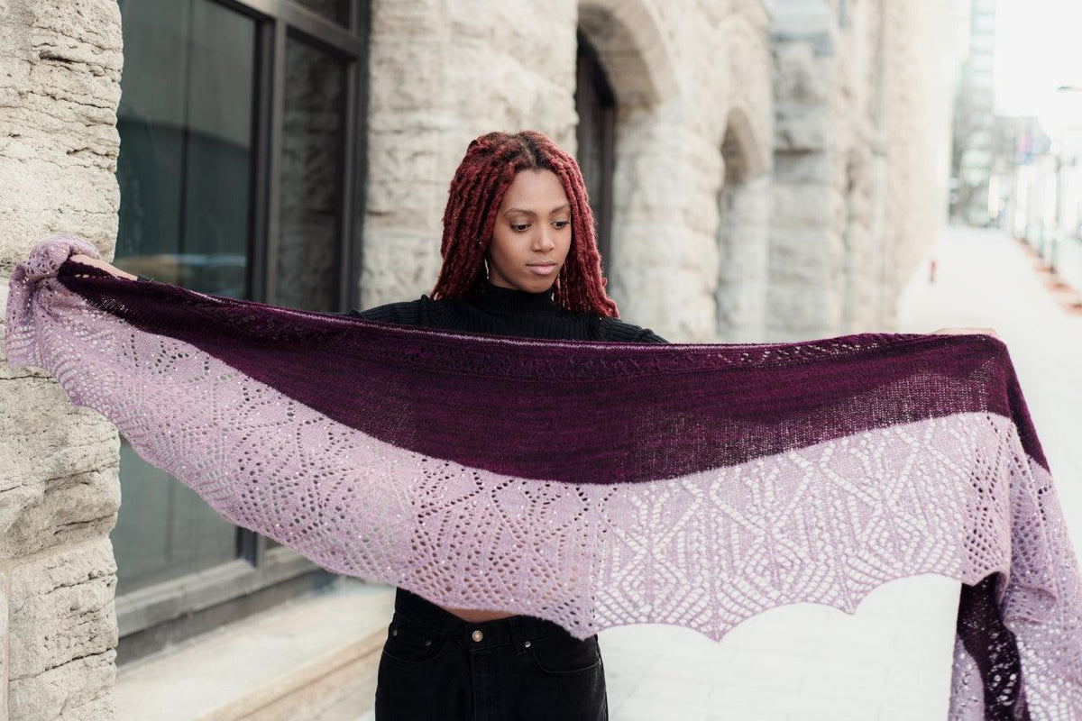 Shawl pattern: LAVANDE