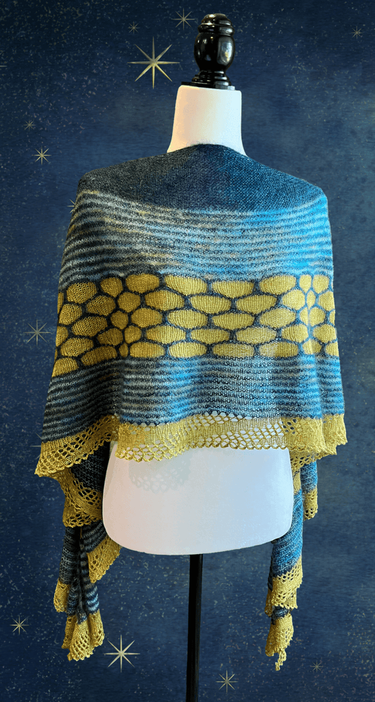 Nebra Sky Shawl | Knitting pattern - Biscotte Yarns