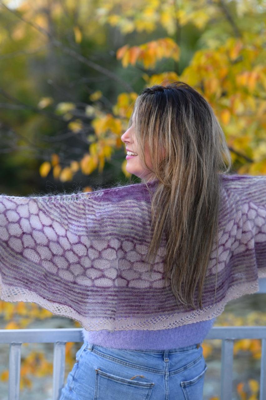 Nebra Sky Shawl | Knitting pattern - Biscotte Yarns