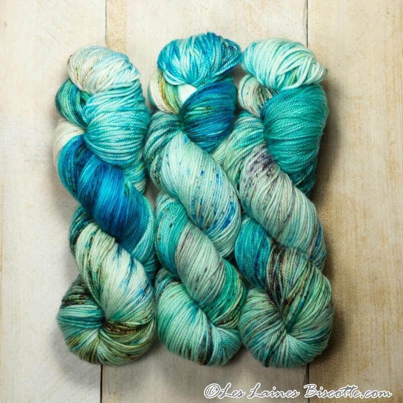 Hand-dyed yarn DK PURE TERRE ET MER DK weight yarn
