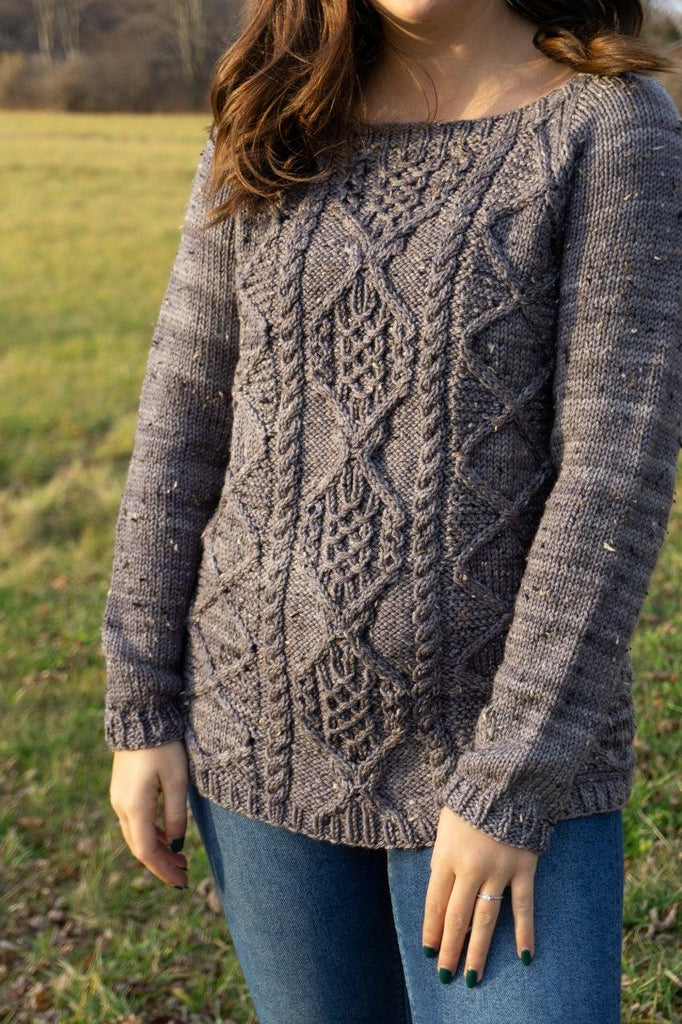 Thundercloud Pullover Pattern - Biscotte Yarns
