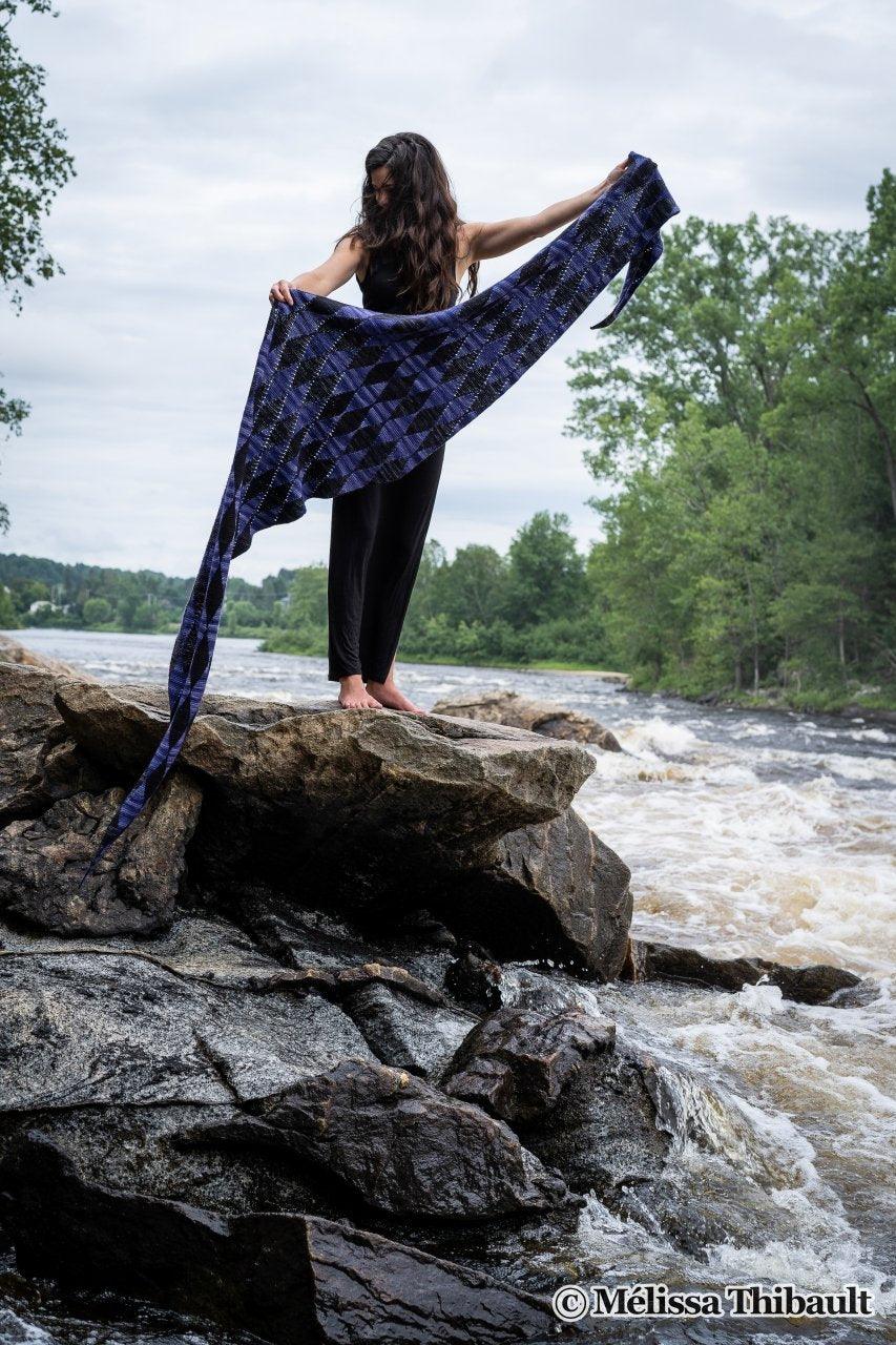 Kit to crochet Mélissa Thibault's shawl pattern - Biscotte Yarns